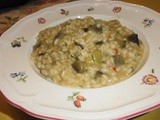 Risotto con melanzane e pomodorino