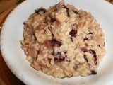 Risotto con radicchio rosso e prosciutto cotto