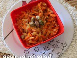 Apple Carrot Salad | Raw Salad Recipes | Simple Dinner Ideas | Salads For Lunch & Dinner