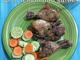 Baked lemon garlic chicken drumsticks | oven baked chicken drumsticks recipes | oven baked chicken thighs recipes