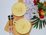 Banana custard recipe | banana custard with custard powder | banana custard withut egg | custard desserts