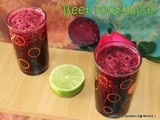Beet lemonade | Beet root lemon juice | Diet juices | Summer drinks | Healthy juice recipes | Beat summer with beets lemon honey juice
