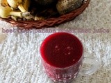 Beet root banana juice/Diet juices/Step by step pictures/Mahas Own recipes