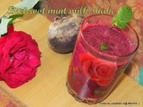 Beet root mint milk shake with mint flavore ice cream/Healthy milk shakes/Using left over ice creams to make milk shakes