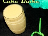 Cake shake/left over cake recipes/kids recipes/milk shake using cake crumbles for kids/Banana cake milk shake for kids/Mahas own recipes/step by step pictures