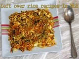 Carrot cilantro rice/left over rice recipes/easy indian vegetarian rice recipes/carrot health benefits/quick and healthy carrot  rice recipes for kids lunch box/Step by step pictures
