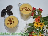 Dates carrot payasam recipe | dates carrot kheer recipe | kheer recipes | payasam recipes