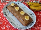 Eggless Banana Marble Cake | Wheat flour banana marble Cake | Healthy cakes for kids | Banana Cakes | Wheat flour baking