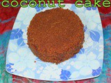 Eggless coconut cake