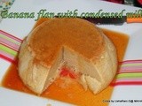 Flan de Banana/Banana pudding-baked version/Banana custard cake with condensed milk/step by step pictures/How to make banana custard at home