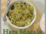 Hara Masala Semiya Pulao | Green Masala Semiya Pulao | Hariyali Semiya Upma | Vermicelli Coconut Pulao | Vermicelli Recipes For Break fast