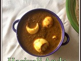Hariyali Egg Masala Gravy | Hara Masala Anda Gravy | Boiled Egg Gravy Recipes For Roti | Side Dishes For Roti