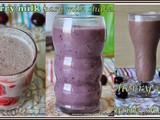 Healthy Cherry Milk Shake With Icecream | Cherry Apple Milk Shake | Cherry Peach Milk shake | Fresh Cherry Fruit Milk shakes Recipes