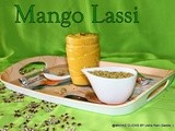 Indian mango sweet lassi with cardamom and fennel seeds flavor/easy summer drinks/lassi recipes/Easy mango drinks recipes