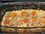 Left over vanilla cake Egg less pudding with orange juice/left over cake dessert recipes/mahas own recipes/step by step pictures