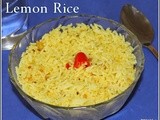 Lemon rice/Easy vegan rice recipes/Simple south indian left over rice recipes/step by step pictures