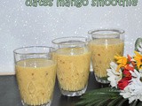 Mango dates almond smoothie recipe | mango dates smoothie | mango recipes | smoothie recipes