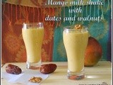 Mango dates walnuts milk shake/delicious mango milk shake with walnuts and dates/summer drinks/kids favorite milk shakes/mahas own recipes