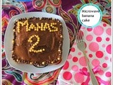 Microwave banana marble cake/3 minutes microwave banana cake/easy microwave cakes/2nd anniversary of mahaslovelyhome