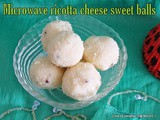 Microwave paneer ladoo | Microwave ricotta cheese laddu | microwave indian sweets | ricotta cheese recipes