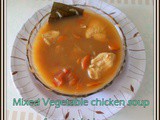 Mixed vegetable chicken soup for weight loss | simple chicken soup for dinner | Diet chicken soup
