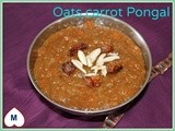Oats carrot jaggery pongal/no milk sweet pongal/south indian festival recipes/oats bellam pongali/sankranti recipes/mahas own recieps