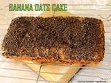 Oats flour banana cake loaf/Vegan oats banana cake/milk free egg free butter free flour free banana cake/vegan cakes