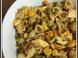 Pasta Shells Vegetable Stir Fry | Pasta Shells With Mixed Veggies | Pasta Shell Recipes | Indian style Pasta Shell Upma