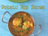 Potato Egg Korma Recipe | Egg Aloo Khurma | Egg Korma with Coconut | Khurma Recipes For Chapathi | Side dishes for Chapathi