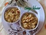 Sago pearls kheer/Saggubiyyam payasam/Tapioca pearls pudding using jaggery/jaggery using kheer recipes/Step by step pictures