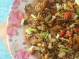 Sweet corn Fried Rice Recipe | Sweetcorn Pepper Fried Rice | Sweet corn Recipes | Lunch Box Ideas | One Pot Meals