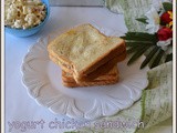 Yogurt chicken sandwich recipe | chicken yoghurt sandwich | sandwich for breakfast | chicken sandwich recipes