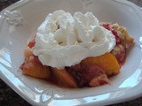 Peach and Strawberry Cobbler