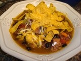 Southwestern Black Bean and Ham Soup