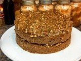 Sticky Coconut Pecan Spice Cake