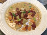 Sweet Potato Corn Chowder with Bacon