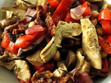 Roasted Artichoke Salad (the easy way)