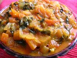 Fenugreek leaves in Tomato gravy Methi tomato curry