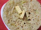 Potato stuffed Indian Bread (Aloo Parathas)