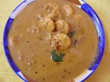 Prawns in coriander seed gravy (Chemmen Masala kutaan)