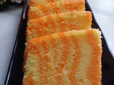 Orange Marbled Butter Cake