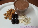 Chocolate Milkshake | Chocolate Milkshake with Almonds Cashews and Dates | Kids Summer Drink