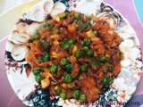 Easy Cabbage Peas Masala Recipe for Rice and Chapati