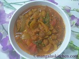 Karuppu Kondai Kadalai Curry | Kala Chana / Brown Chick peas Gravy | Appam Kadalai Curry
