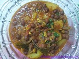 Potato Black Chana Gravy | Karuppu Kadalai Urulai Masala | Chapathi Side dish