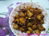 Urulai Kizhangu Varuval | Potato Fry Masala in Traditional Style