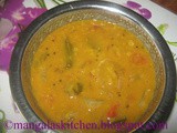 Vazhaithandu Sambar | Plantain Stem / Banana Stem Sambar Recipe