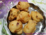 Vegetable Ulundu Bonda | Mixed Vegetable Urad Dal Bonda