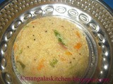 Wheat Rava Upma - Samba Ravai Upma mixed with Veggies - Healthy Breakfast & Dinner Recipe - Diabetic Recipe