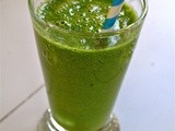 Green kale smoothies